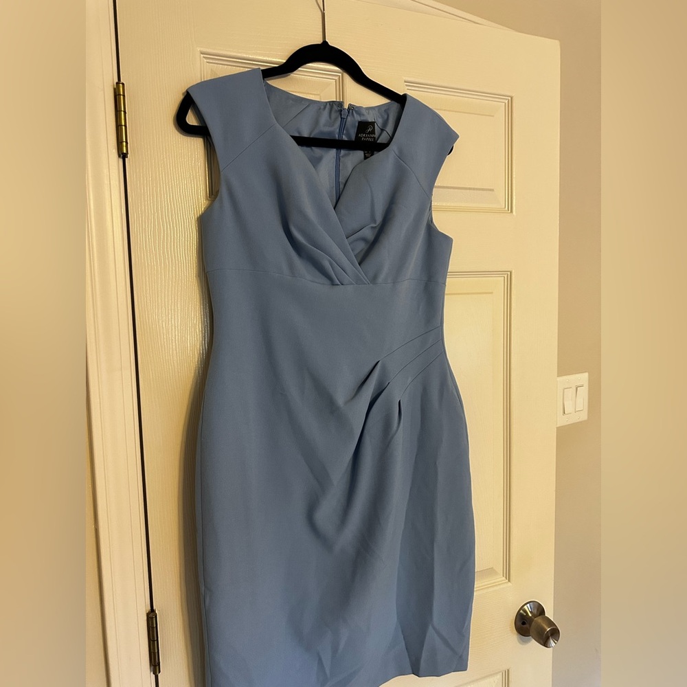 Adrianna Papell Soft Blue Midi Dress